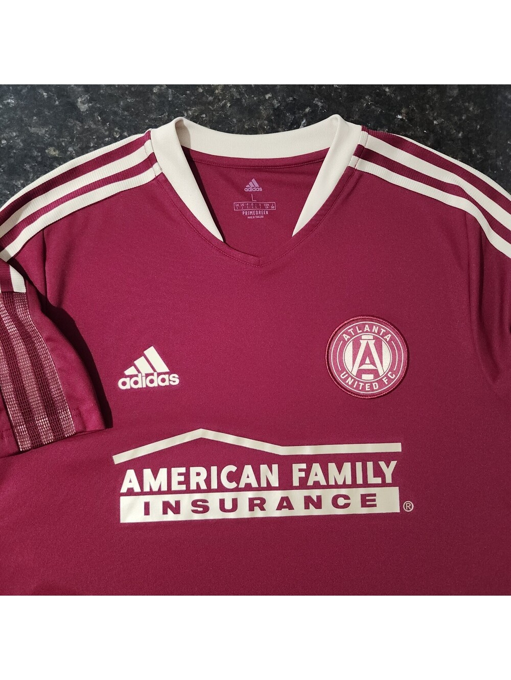 Adidas Atlanta United MLS Soccer Maroon Training Jersey Shirt Mens Large